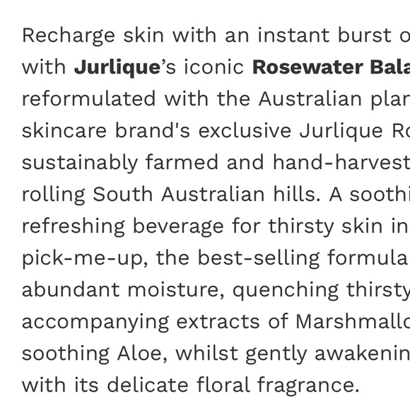 SOLD JURLIQUE Rosewater Balancing Mist 100 ml 3.3 Fl OZ - Picture 5 of 7